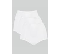 Sloggi 10167190 24/7 Cotton Maxi White Brief 3 Pack Sizes 10-26