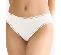 Sloggi Women's GO Crush High Leg C3P Briefs, Silk White, M (Pack of 3), Silk White, M