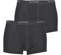 Sloggi Mens Basic Short 2p Boxer Briefs, Black, 40 Mens UK