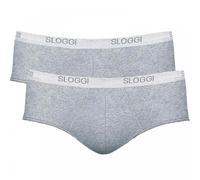 sloggi men Basic Midi 2p Brief, Black Combination, 38 (Pack of 2)