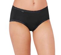 Sloggi 24/7 Cotton & Lace Midi Brief 3 Pack 10-22 Black