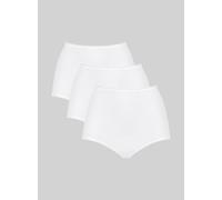 Sloggi Women's 24/7 Microfibre Maxi Briefs - 3-Pack - White - 5XL