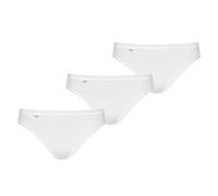 Sloggi Women's Tai Briefs Basic+ Hi-Leg 95% Cotton 3 Pack White