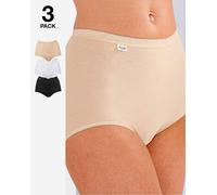 Sloggi 3Pk Basic Maxi Knicker Wht/Blk/Sk White/Black/Skin 18