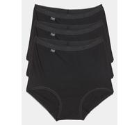 Sloggi 3pk High Waisted Full Briefs Black