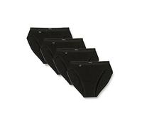 Sloggi Tai Briefs Basic+ 4-Pack Cotton Women's Black Size 10