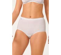 Sloggi Basic+ 10028378 0003 4 Pack Cotton White Maxi Briefs