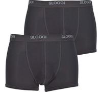 Sloggi Men's Basic Short 2p Boxer Briefs, Black, 32 Mens UK