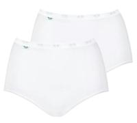 Sloggi Womens Basic+ Maxi 2P 2 Pack - White Cotton - Size 5XL