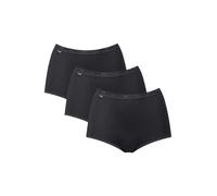 Sloggi Women's Basic+ Maxi Brief 3 Pack, Black, 26