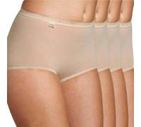 Sloggi Women's Maxi Briefs Basic+ 4 Pack Beige Cotton 3XL