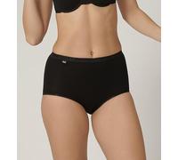 Sloggi Basic+ Black Maxi Knickers Lycra Freefit Soft Cotton Single Pack UK 16