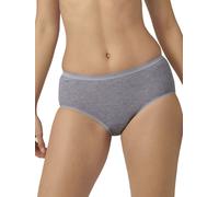 Sloggi Women's Basic+ Midi Briefs 95% Cotton Lightweight Grey Size Medium