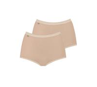 Sloggi Maxi Briefs Knickers Basic+ Cotton High Rise 2 Pack 96% Womens Brief
