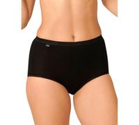 Sloggi Womens Basic+ Maxi 3 Pack Briefs - Black Cotton - Size 8XL