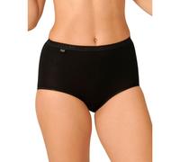 Sloggi Women's Basic+ Maxi Briefs - Super Soft Core Spun Cotton - Black Size M