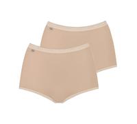 Sloggi Womens Basic+ Maxi 2P 2 Pack - Beige Cotton - Size X-Large