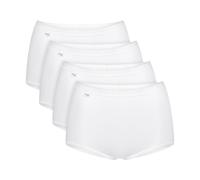 Sloggi Basic Maxi Brief Knickers 4 Pack 95% Cotton High Rise Full Briefs