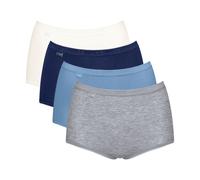 Sloggi Basic+ Maxi Brief Knickers Pants 4 Pack 95% Cotton - 10103326