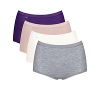 Sloggi Basic+ Maxi Brief Knickers Pants 4 Pack 95% Cotton - 10103326