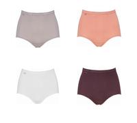 Sloggi Basic+ Maxi Brief Knickers Pants 4 Pack 95% Cotton - 10103326