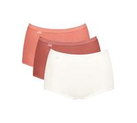 Sloggi Basic+ Maxi Briefs – 3-Pack, 95% Cotton High-Rise – Multiple Colours