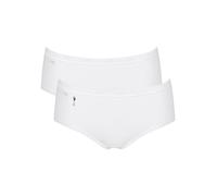Sloggi Basic+ Midi Pearl Knickers 2 Pack Cotton Briefs 10221612