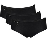 Sloggi Basic Pearl Midi Brief High Waist Knickers 3 Pack 95% Cotton 10221623