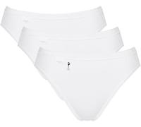 Sloggi Basic Pearl Tai High Leg Briefs Knickers 3 Pack 10221622