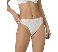 Sloggi Womens Basic+ Tai Briefs 4 Pack - White - Size Large