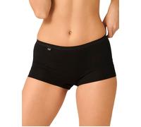Sloggi Womens Basic+ Short - Black Cotton - Size Medium