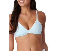 Sloggi Womens Ever Fresh Plus Bralette - Blue Cotton - Size Medium