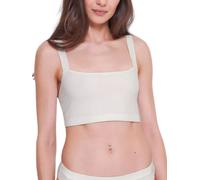 Go Casual Bralette in Organic Cotton Mix White