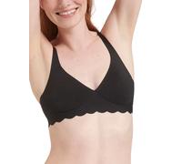 Sloggi Bralette ZERO Microfibre Soft Cup Bra Non Padded Plunge Bras Lingerie