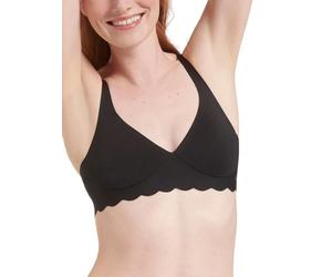 Sloggi Bralette ZERO Microfibre Soft Cup Bra Non Padded Plunge Bras Lingerie