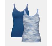 Sloggi Camisole Vest Top Vest Shirt 2 Pack GO Cami V-Neck Lingerie 10207356