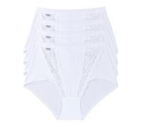 Sloggi Chic Maxi Brief Lace Knickers 4 Pack 85% Cotton - 10071632