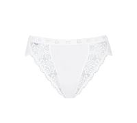 Sloggi Womens Chic Tai 4 Pack Briefs - White Cotton - Size X-Small