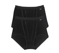 Sloggi Control Maxi Briefs 2 Pack – Lightweight Shaping – Women's Black Size 14