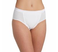 Sloggi Womens Control Tai Briefs - White Cotton - Size 3XL