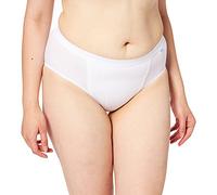 Sloggi Womens Control Tai Briefs - White Cotton - Size Large