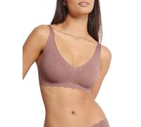 Sloggi Women's Bra Zero Feel Bliss Soft Bra, Padded, Non-wired, Cacao L