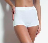 SLOGGI DOUBLE COMFORT SHORT/ T SHORT, COTTON, SMOOTH BRIEF, IN WHITE OR BLACK,