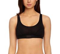 Sloggi Double Comfort Soft Bra Bralette Crop Top Black 95% Cotton Size 34 BNIB