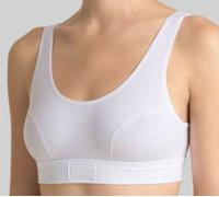 SLOGGI DOUBLE COMFORT TOP/T TOP, COTTON, NON-WIRED, PULL ON TOP, WHITE OR BLACK