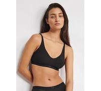 Sloggi ever ease cotton cooling soft bra, Black, Size S Plus, Women Black