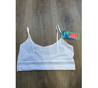 Sloggi Ever Fresh Crop Top Bra Top 10194108 White MEDIUM Pull On BNWT