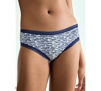 Sloggi female 3pk Go Crush Cotton Rich Hipster Knickers - L - Navy Mix, Navy Mix,Turquoise Mix,Brown Mix,Blue Mix,Coral