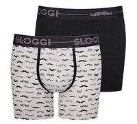 sloggi for men Go Movember Short C2P Underwear, Grey Combination, 4