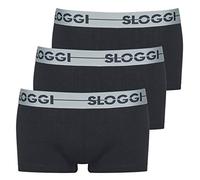 Sloggi Men's Go Hipster C3p, (Black 0004), Small (Size: 4) (Pack of 3)